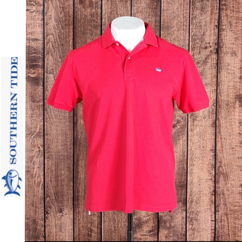 Red Mens SkipJack Stretch Polo Like New